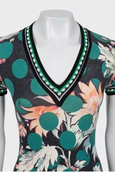Floral bodycon dress