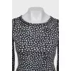 Printed blouse with long sleeves
