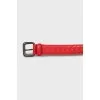 Braided leather belt