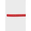 Braided leather belt