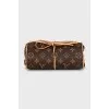 Toiletry bag in branded print