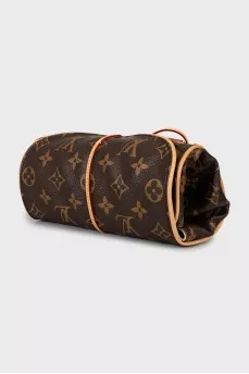 Toiletry bag in branded print