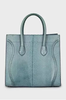 Snakeskin tote bag