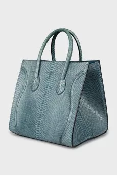 Snakeskin tote bag