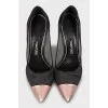 Mesh pointed toe shoes