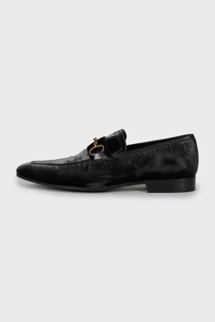 Men's velor loafers