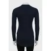 Fitted long sleeve with silver buttons
