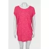Printed loose fit mini dress