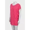 Printed loose fit mini dress