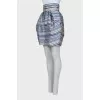 Striped silk skirt