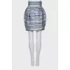 Striped silk skirt