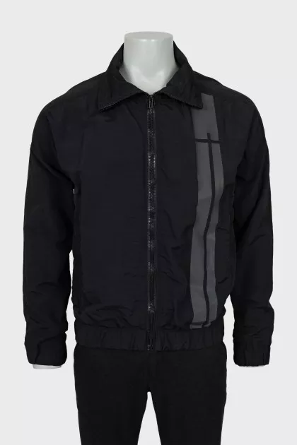 Men's black oversized sweatshirt