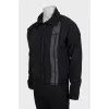 Men's black oversized sweatshirt
