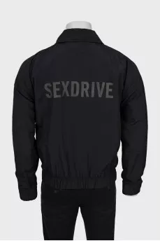 Men's black oversized sweatshirt