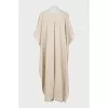 Silk maxi dress with belt