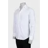 Men's white fitted shirt