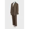 Brown oversized suit