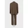 Brown oversized suit