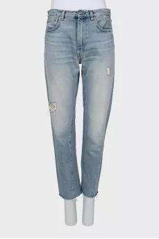 Ripped high waist jeans