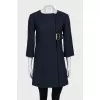 Blue A-line raincoat