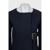 Blue A-line raincoat