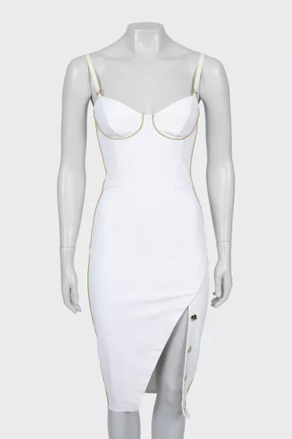 Bodycon dress with straps