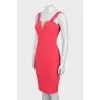 Bodycon dress with mesh insert