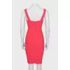 Bodycon dress with mesh insert
