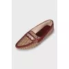 Moccasins in signature print