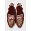 Moccasins in signature print