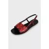 Snakeskin sandals