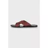 Men's leather flip-flops