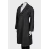 Fitted coat in fine print