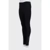 Black leggings with buttons