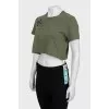 Crop T-shirt with tag