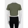 Crop T-shirt with tag