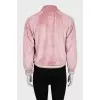 Velor sports jacket with collar