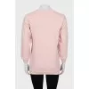 Longline sweatshirt with embroidered print