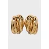 Massive clip-on earrings