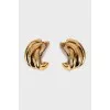 Massive clip-on earrings
