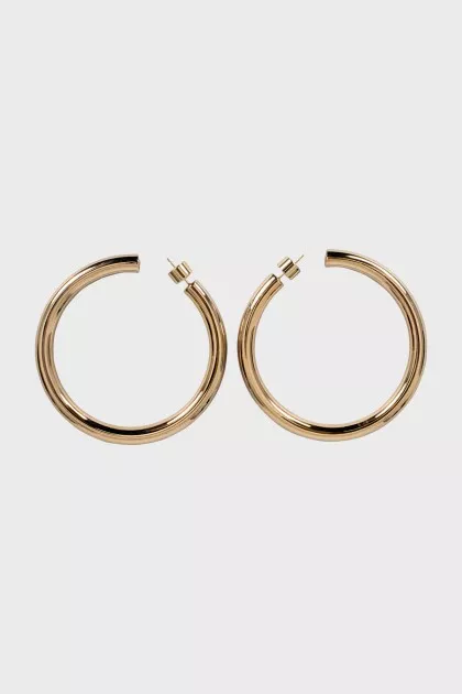 Gold hoop earrings
