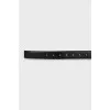 Two-tone belt with tag