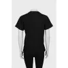 T-shirt with raised print and tag