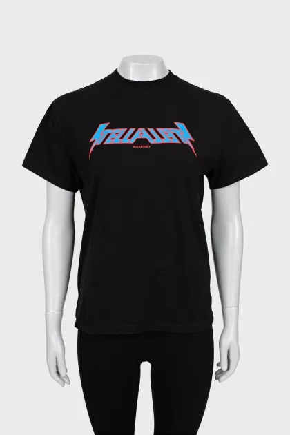 Printed straight-fit T-shirt