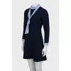 Fitted dress with detachable collar