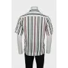 Men's striped short sleeve shirt