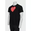 Men's black T-shirt with signature print