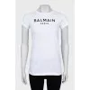 White T-shirt with text print