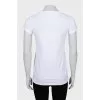 White T-shirt with text print