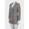 Suit with houndstooth shorts
